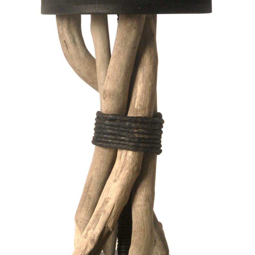 Lampe de chevet en bois noir - Maisons du Monde