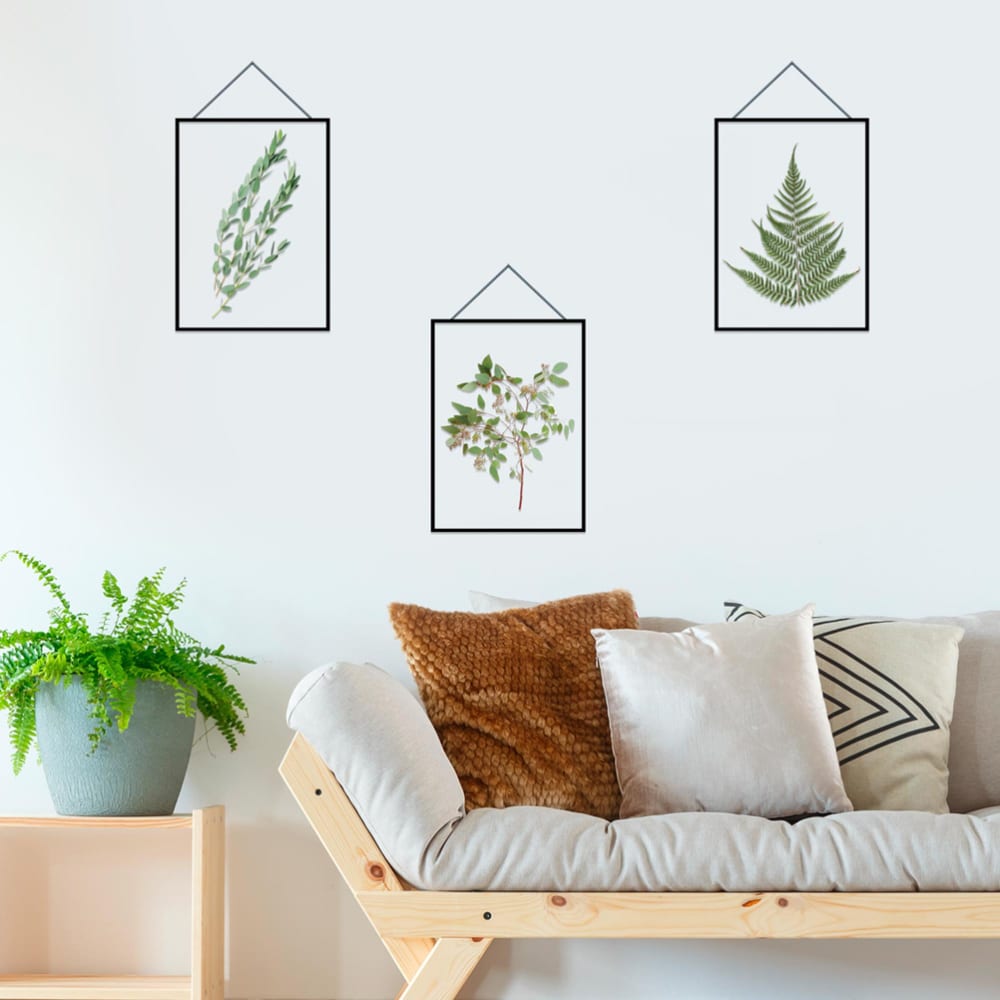 Autocollant mural cadres herbiers 49,5x47,5cm - Maisons du Monde