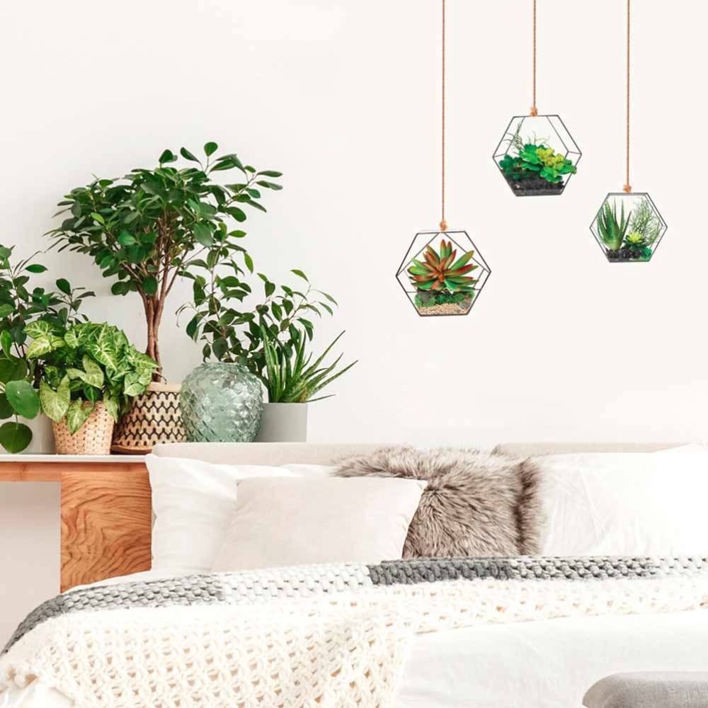 Autocollant mural suspensions plantes 75x54cm — vue 3
