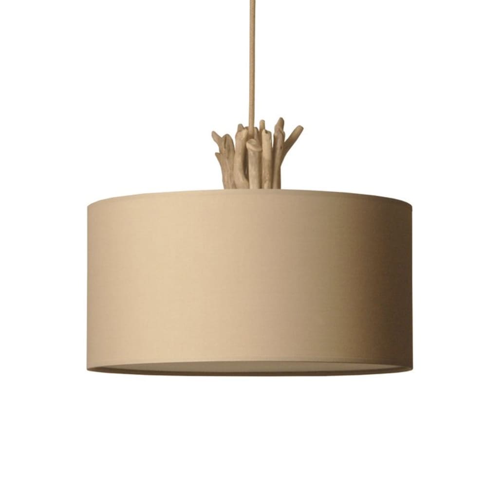 Suspension en bois recyclé taupe — vue 3