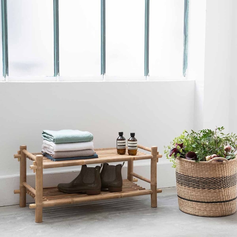 Schuhregal aus Bambus mit 2 Etagen - Maisons Du Monde