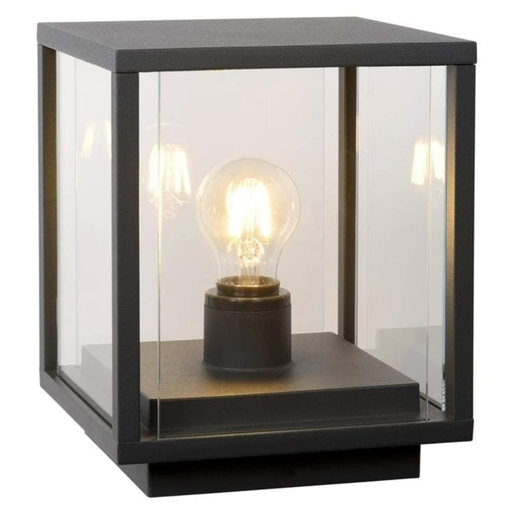Borne d'extérieur h24cm gris