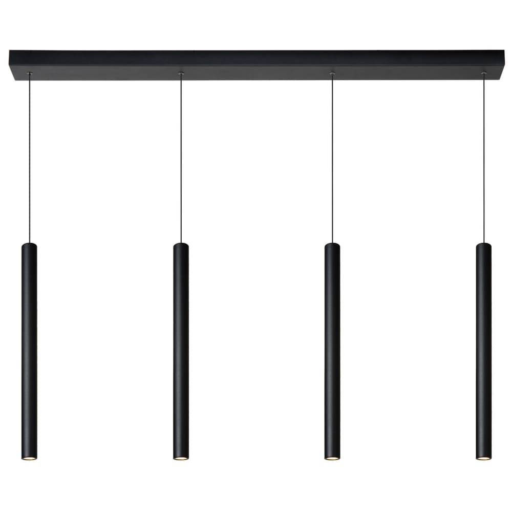 Lucide Pendelleuchte aus Aluminium 4xIntegrierter LED, schwarz style modern - Metall