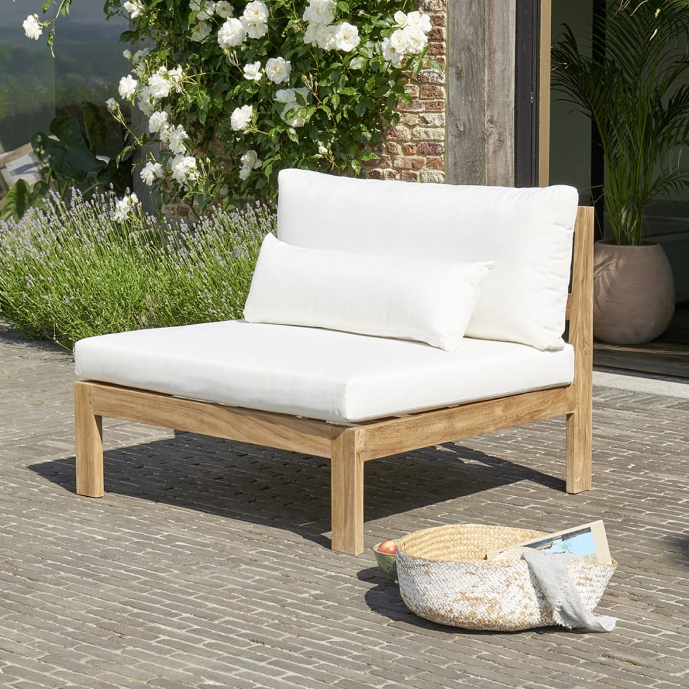 BERAH GETAH Gartensessel aus Teakholz 102 style modern Weiß