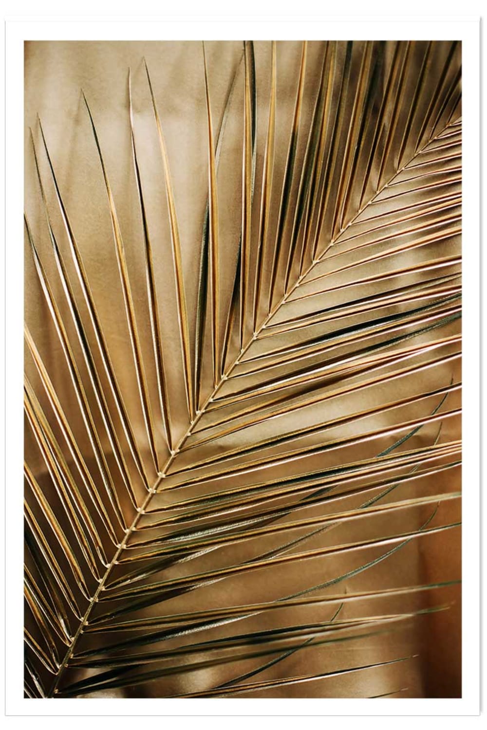 Affiche déco golden palm sans cadre 30x45 cm