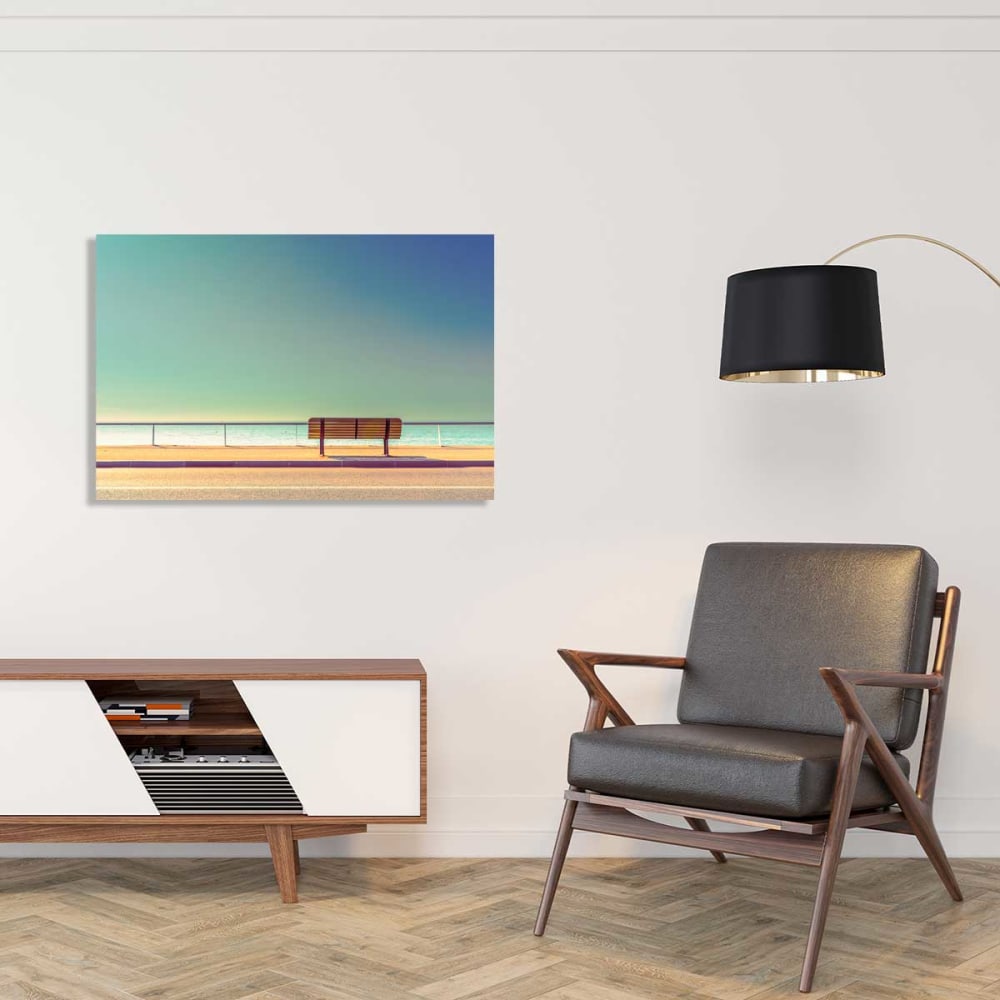 Tableau pause balnéaire toile imprimée 120x80 cm