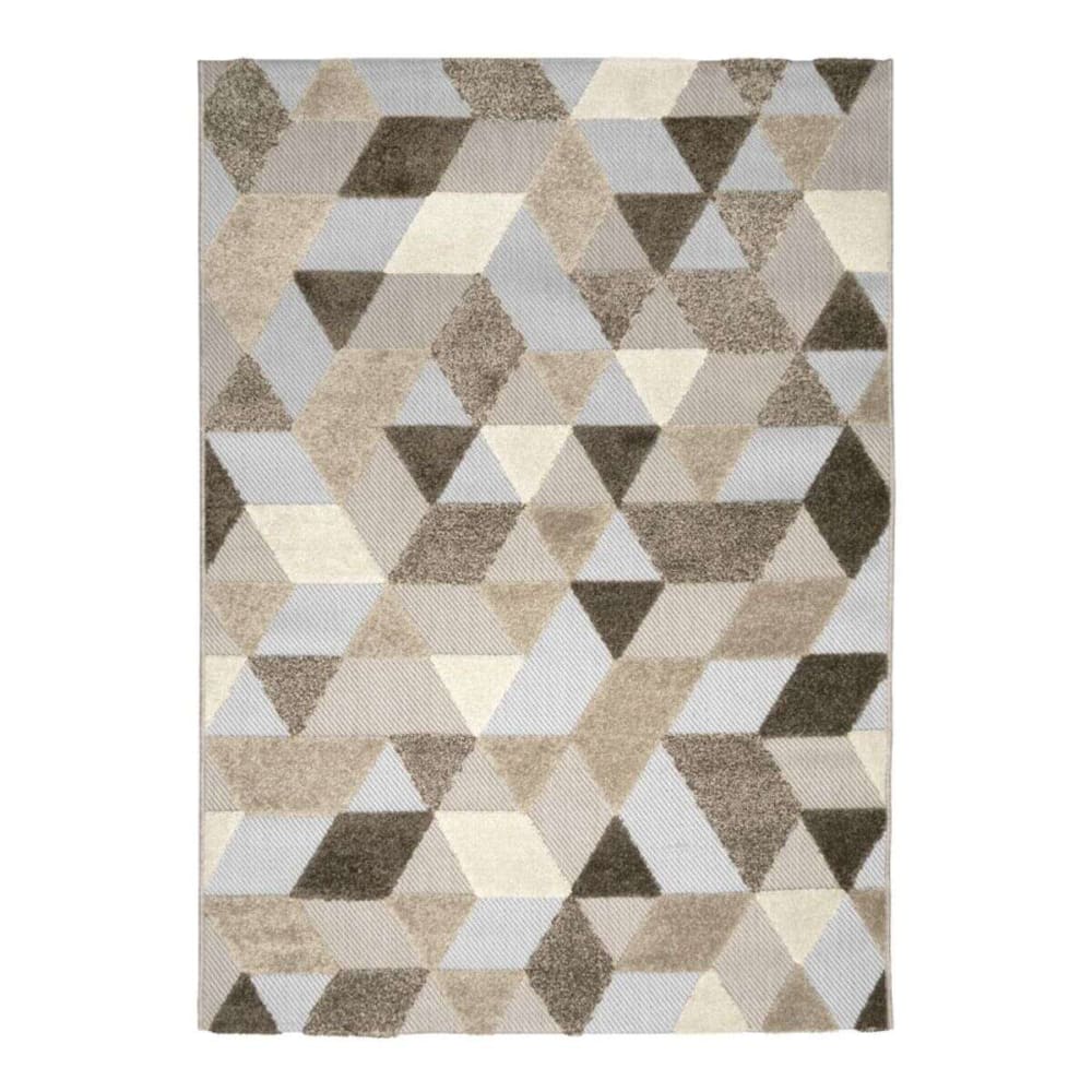 Tapis moderne extérieur  intérieur brun, beige gris 120x170