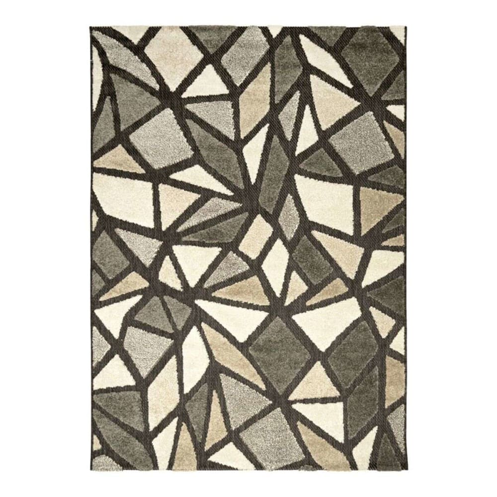 Tapis moderne extérieur  intérieur gris brun 120x170