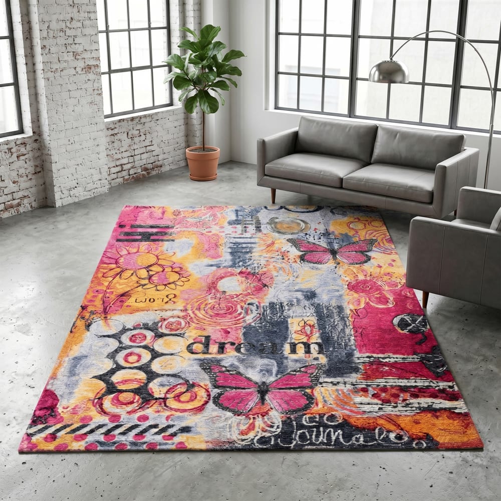 Tapis salon tissé plat - multicolore 160x230 cm - Maisons du Monde