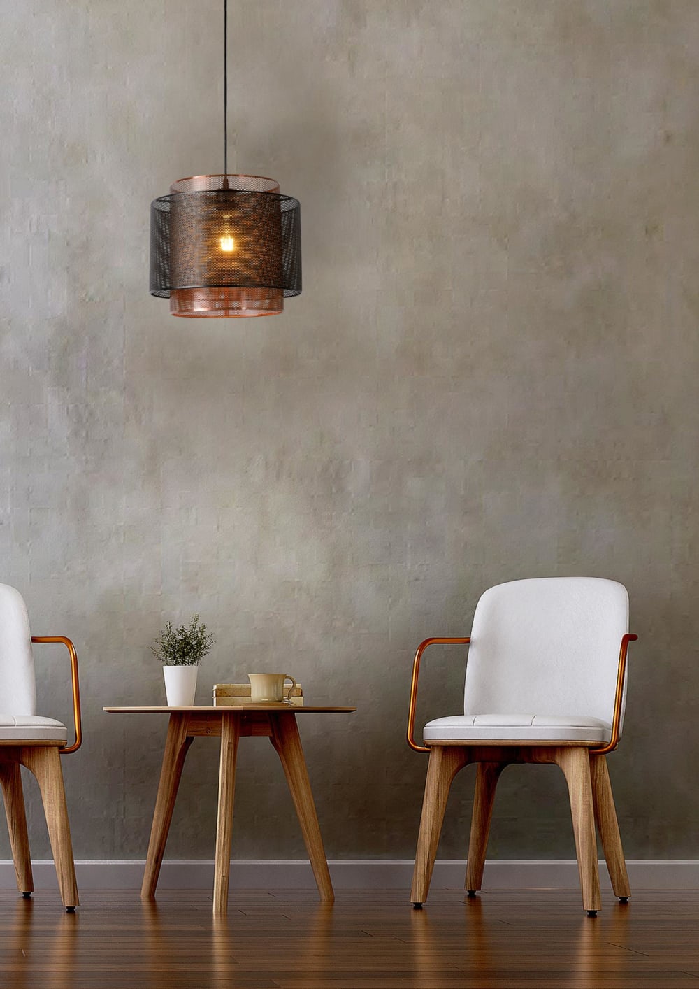 Suspension en métal noir - Maisons du Monde