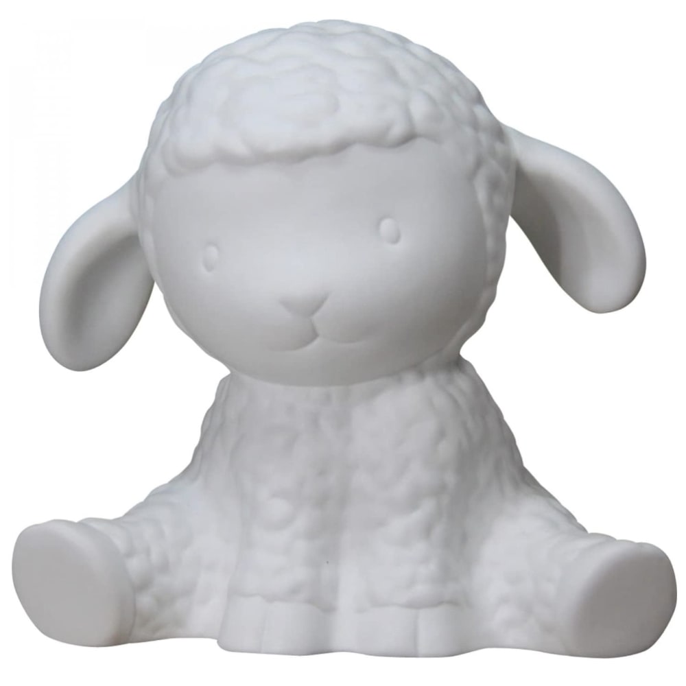 Lampe à poser mouton blanc en porcelaine Lampe à poser mouton blanc en porcelaine
