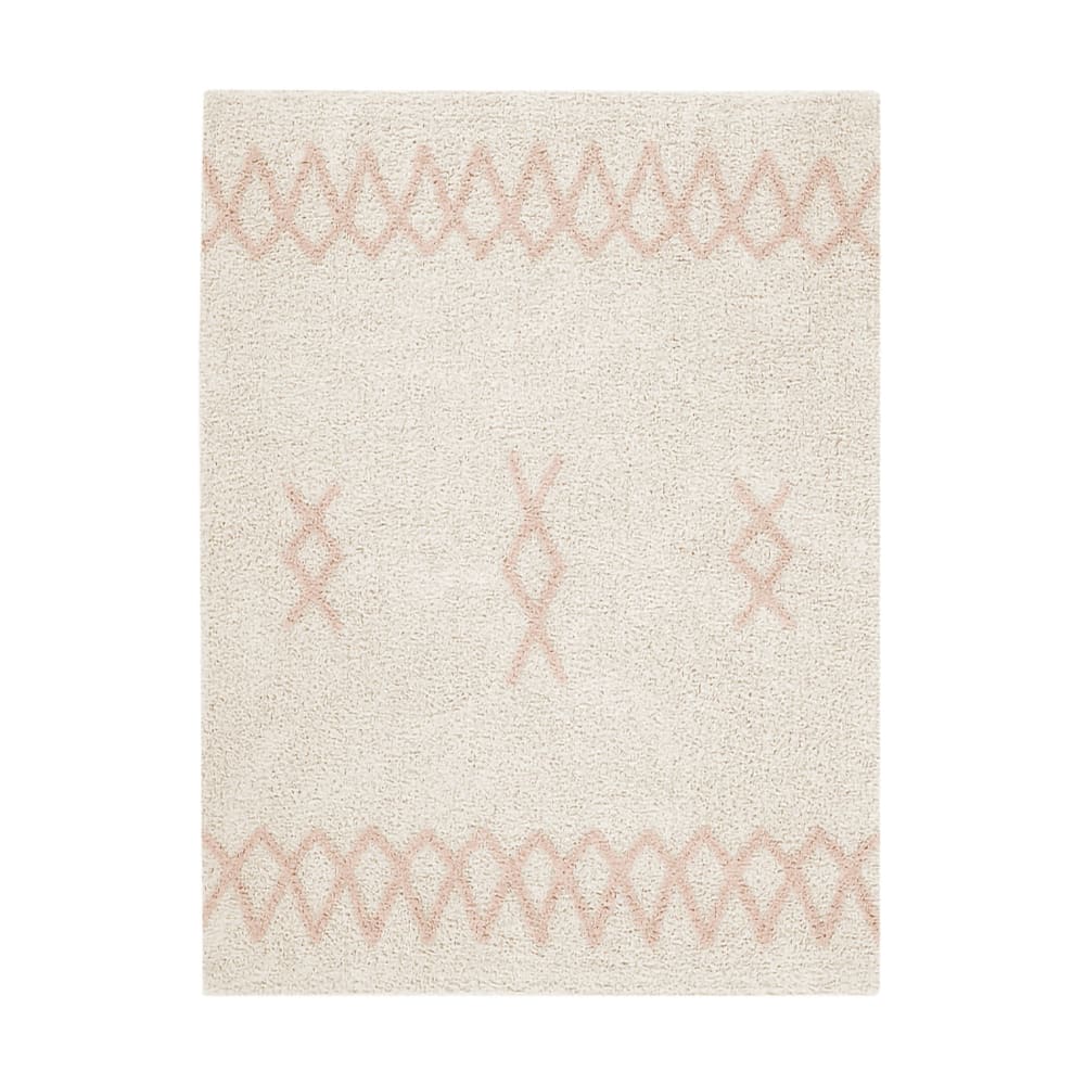 Tapis coton lavable vintage nude 120x160cm