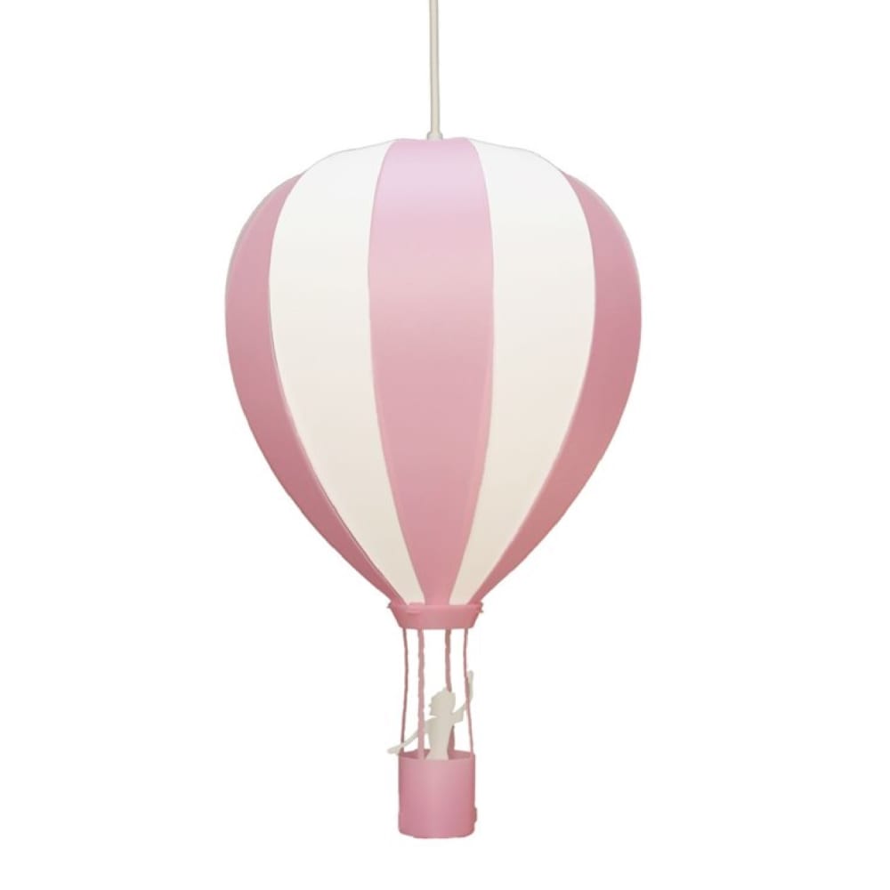 Suspension enfants Montgolfière Rose 46cm