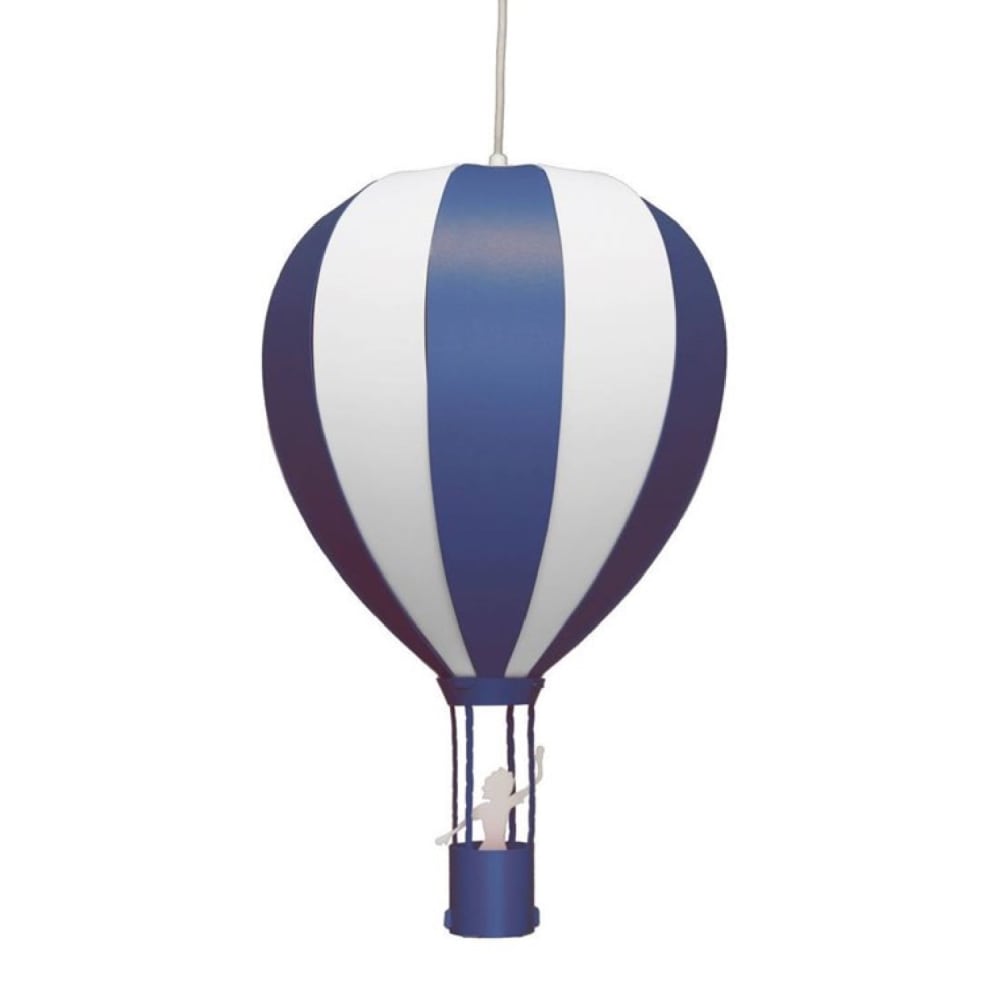 Suspension enfants Montgolfière Bleue 46cm