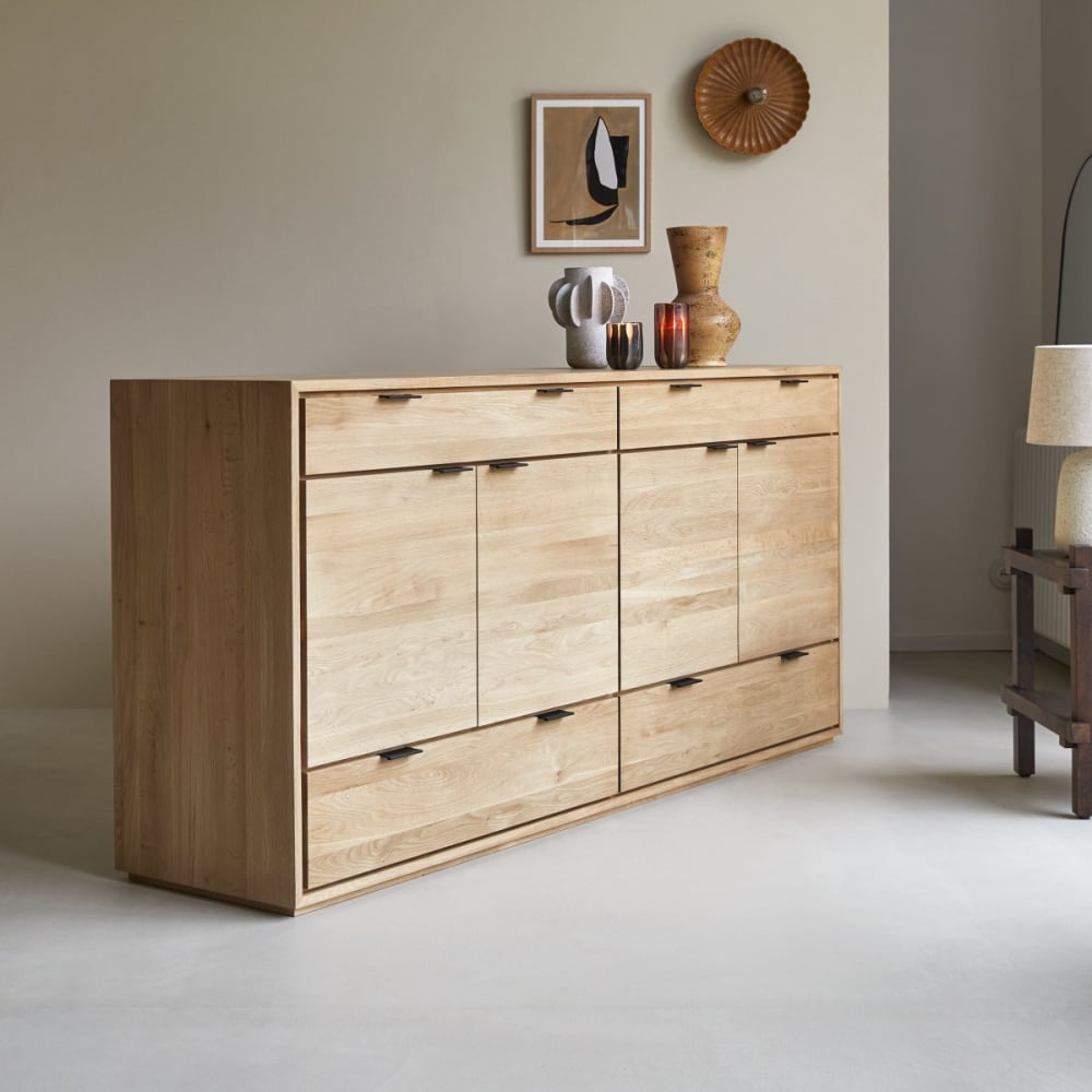Buffet aus massivem Eichenholz 200 cm - Maisons Du Monde