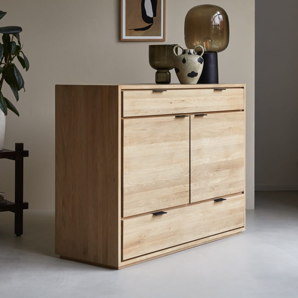 Buffet aus massivem Eichenholz 120 cm - Maisons Du Monde