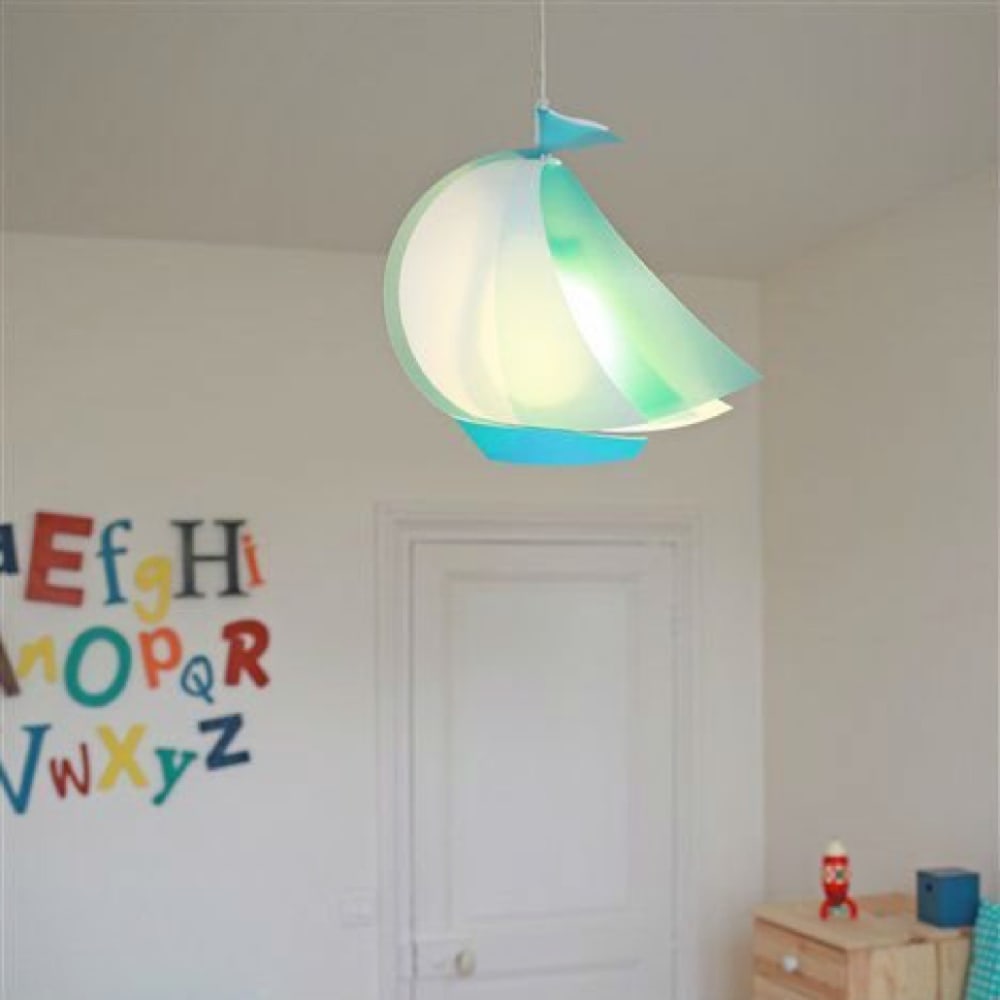Suspension enfants Bateau Bleu 43cm (R&M Coudert) - Image 1