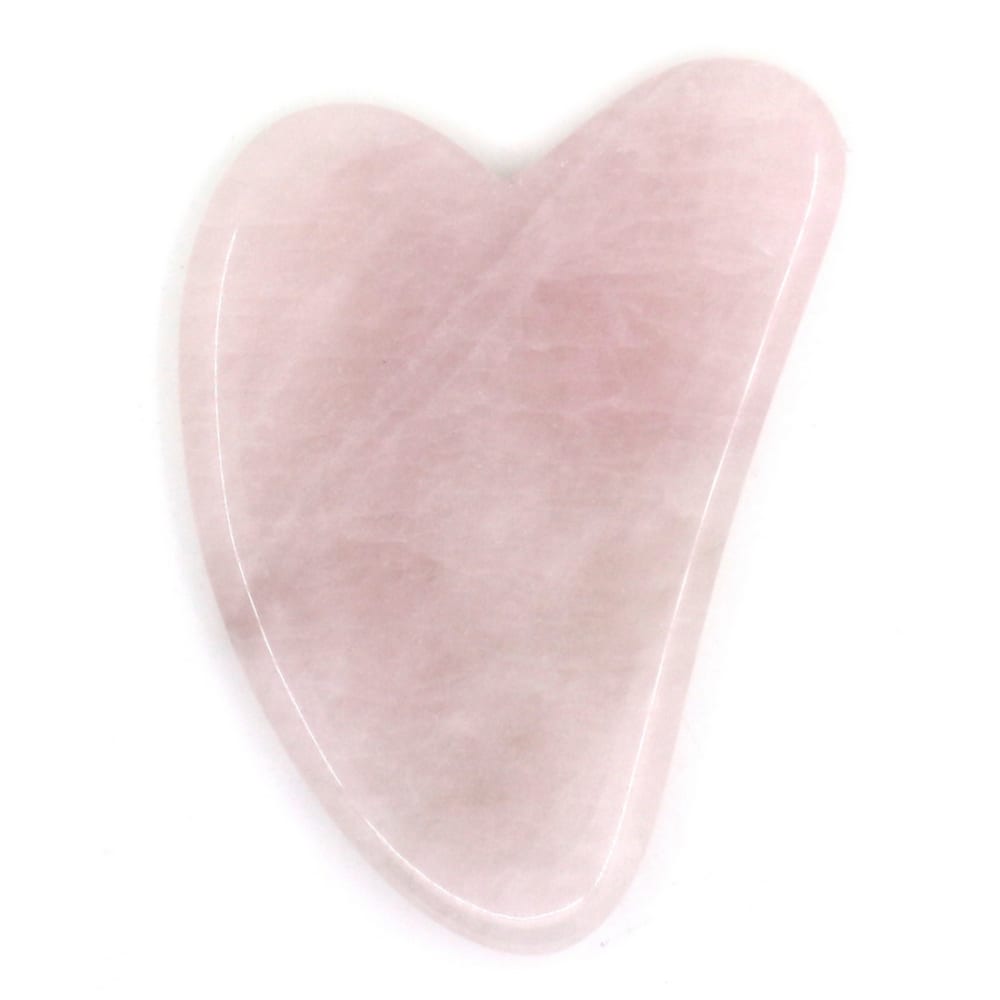 Sun & Sia Guasha en quartz rose + housse - Pierre