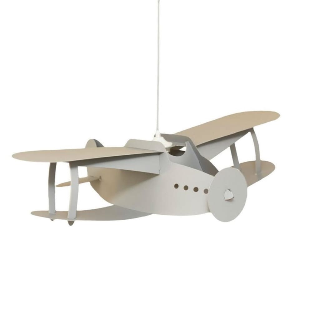 Lámpara de techo infantil Avión Gris 50 cm