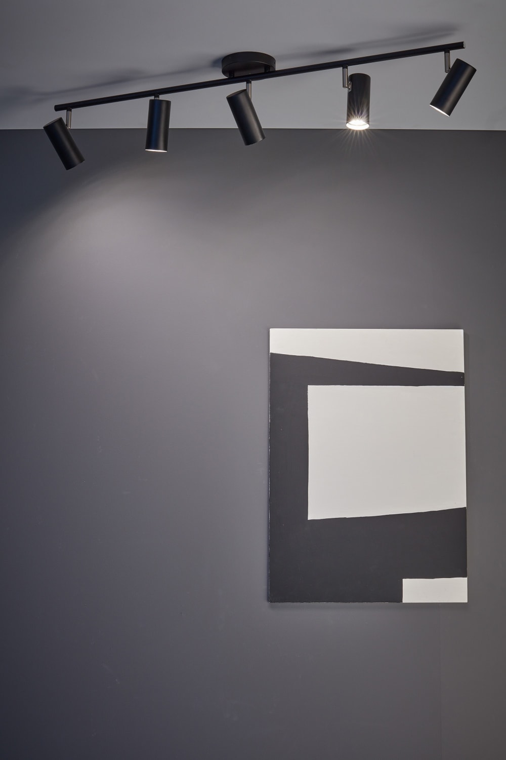 Plafonnier 5xgu10 noir - Maisons du Monde