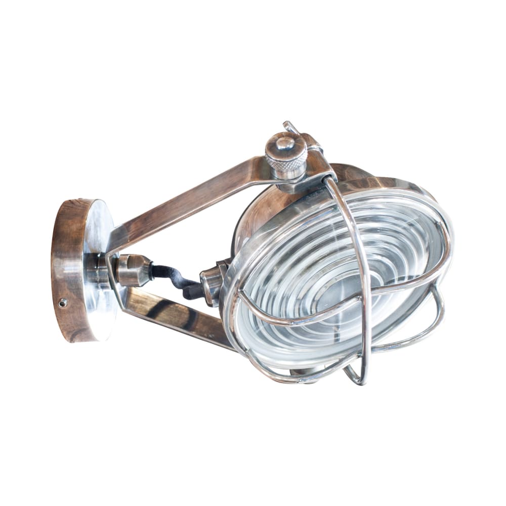 Projecteur en métal argenté