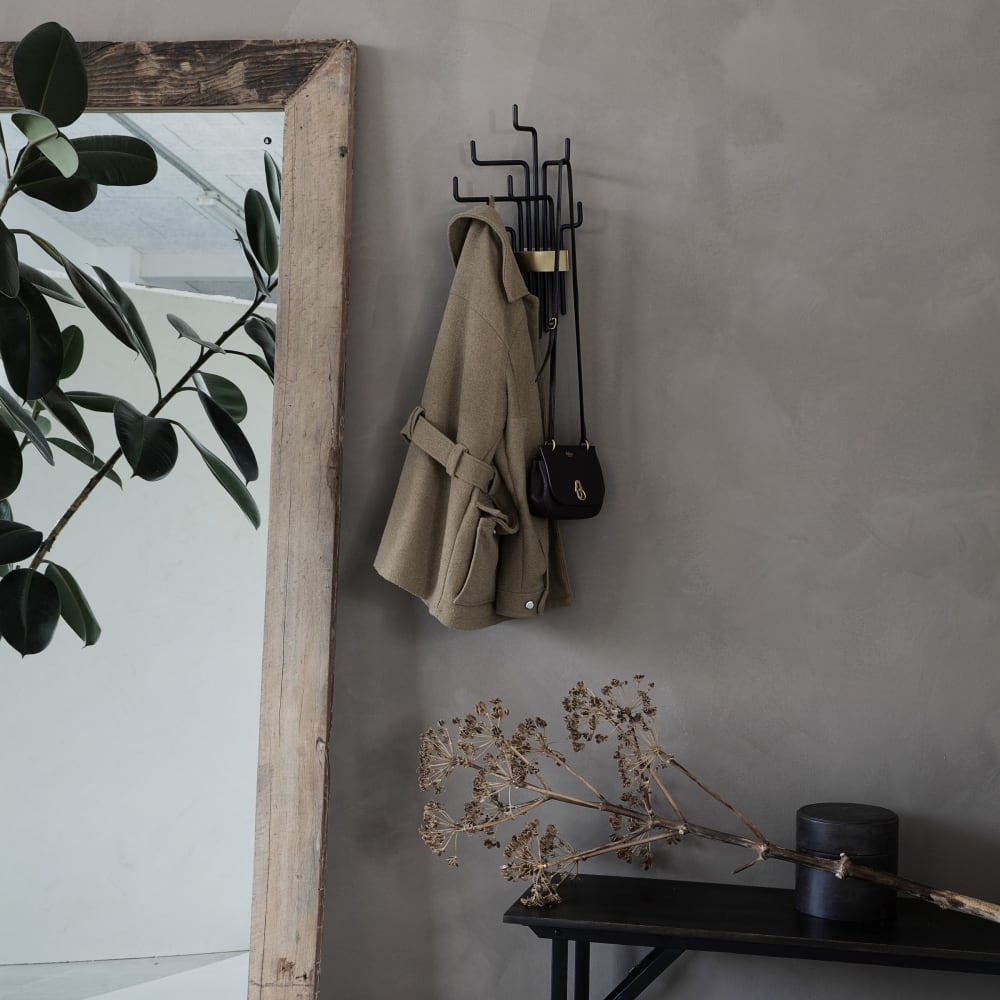 Soporte de metal negro para la chimenea - Maisons du Monde