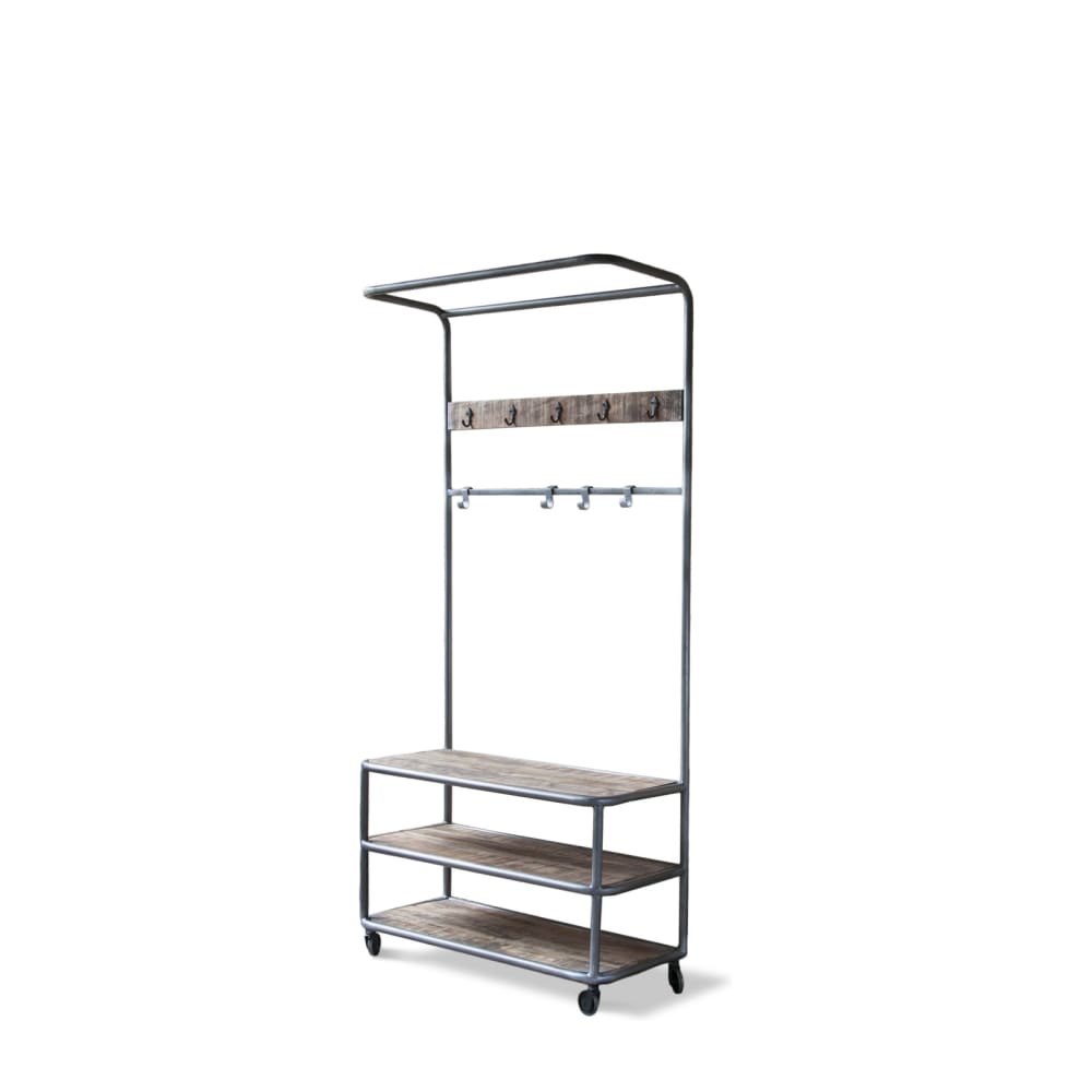 Perchero de metal gris con ruedas - Maisons du Monde