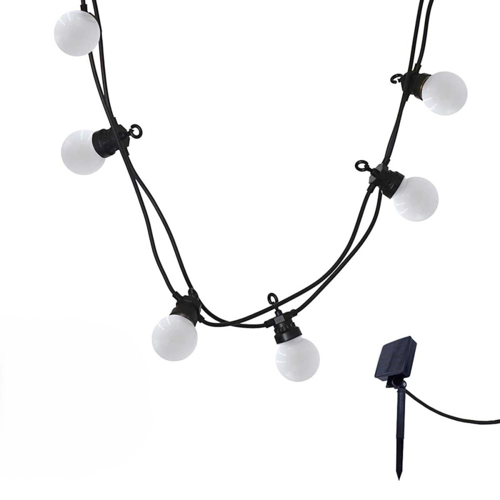 Guirlande Solaire PVC Blanc 5.7m