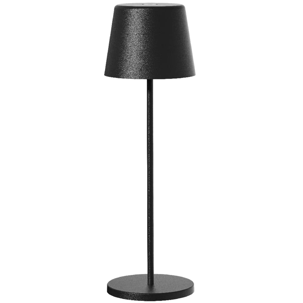 Lampe de table sans fil Acier Noir H38CM