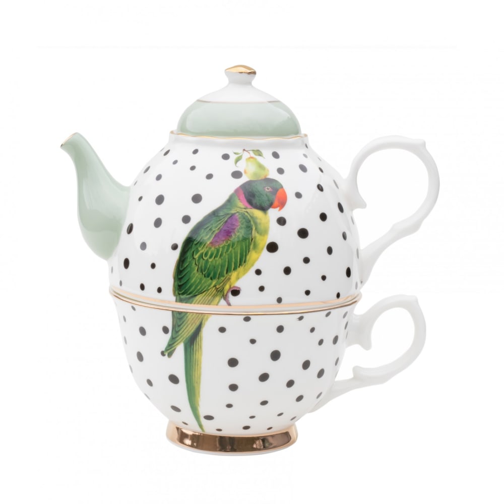 Yvonne Ellen Théière en porcelaine perroquet 36cl Multicolore