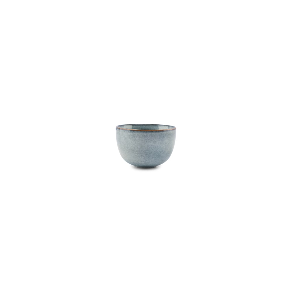 Lot de 4 bols bleu en grès 9xh6cm