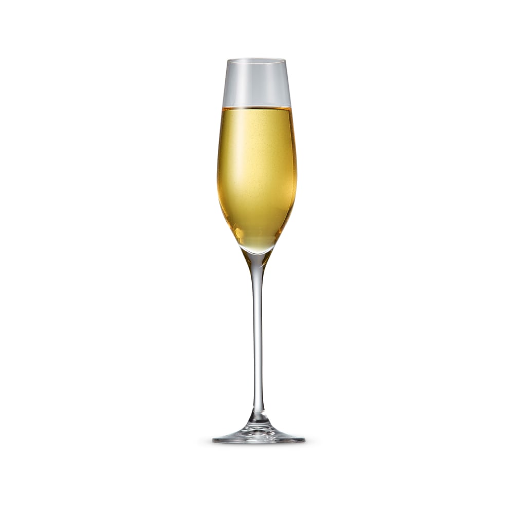 Lot de 6 verre à champagne transparent en verre 21cl - Maisons du Monde