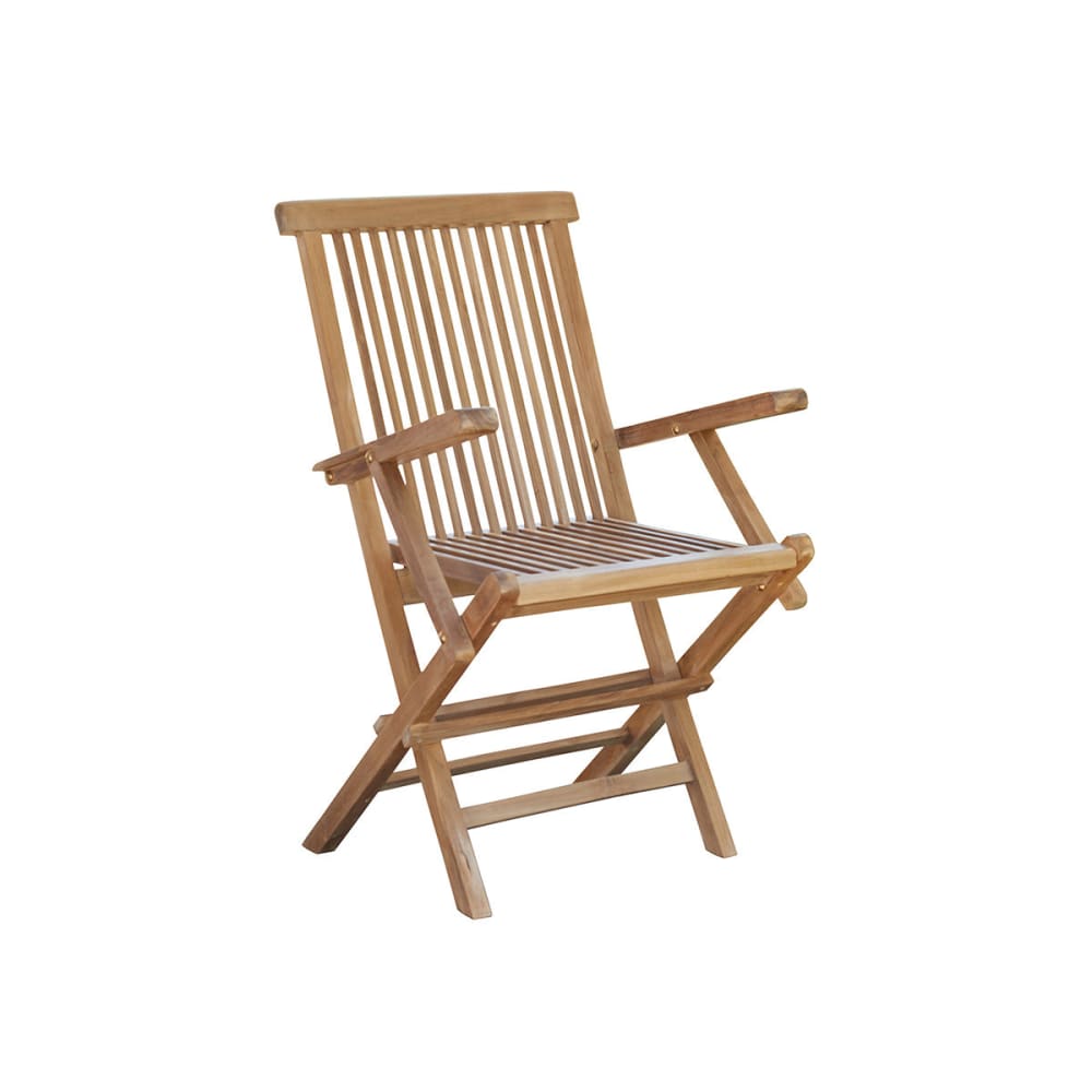 Fauteuil de jardin en teck massif pliant - Maisons du Monde