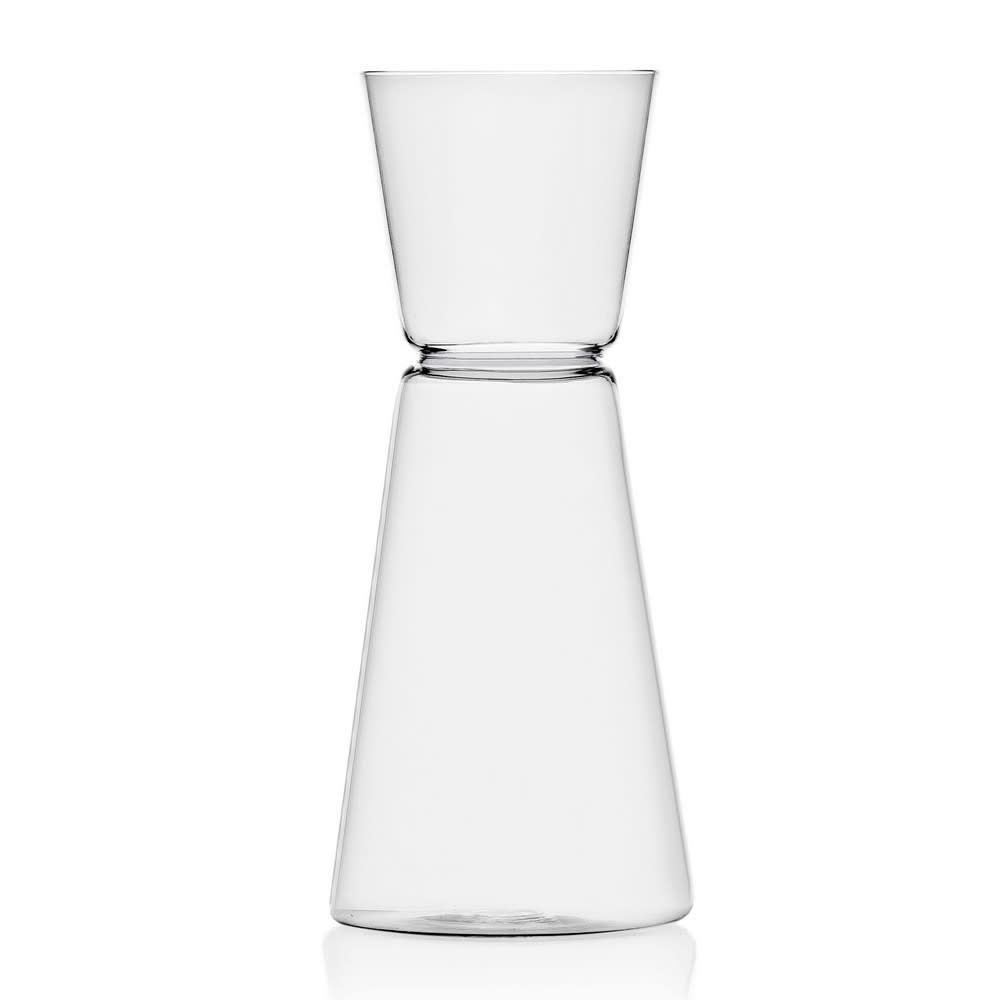 Carafe en verre transparent 75cl - Maisons du Monde
