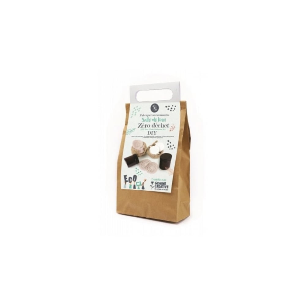 Graine Créative Coffret DIY zéro déchet salle de bain style contemporain Beige Papier
