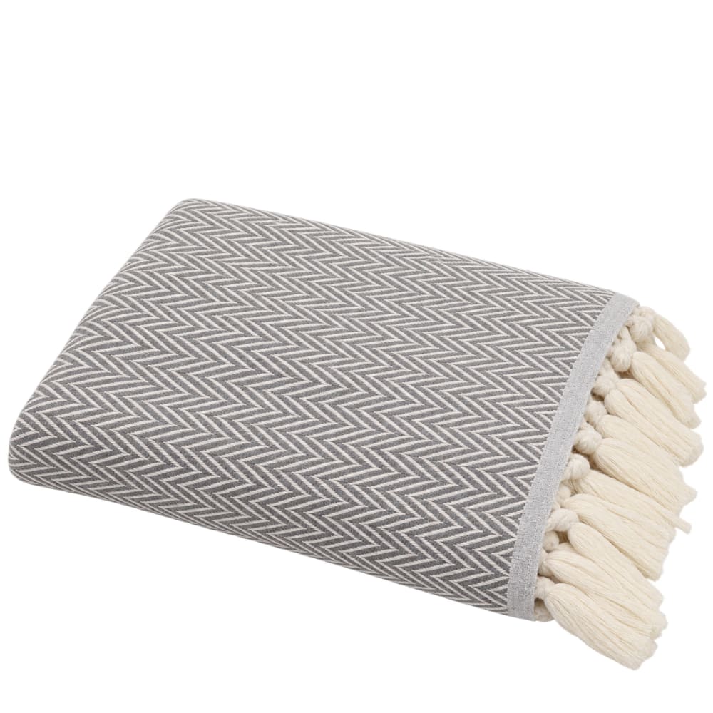 Plaid lana grigio erica - Modello Classico chic - Öko-Tex Zertifikat - Lana