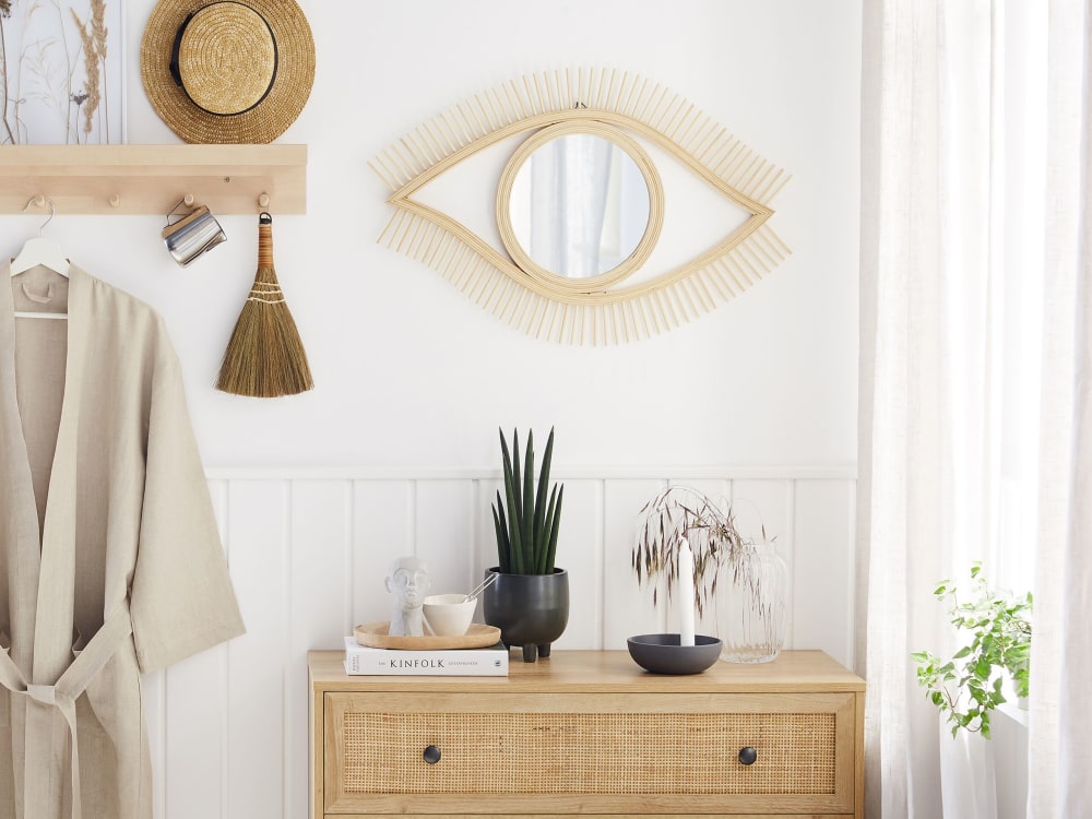 Miroir en bois marron 48x79