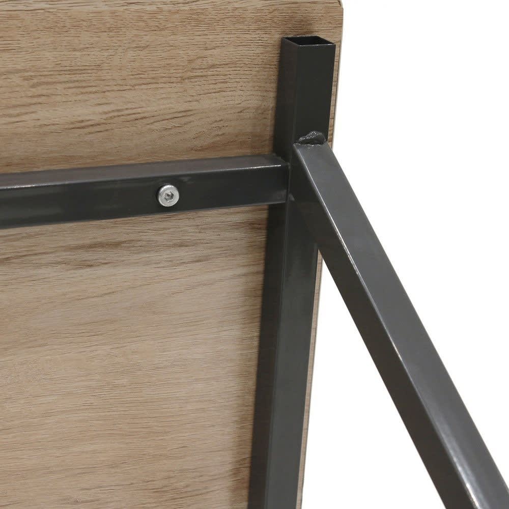 Bureau en métal avec séparateurs - L90cm - noir et beige - Maisons du Monde