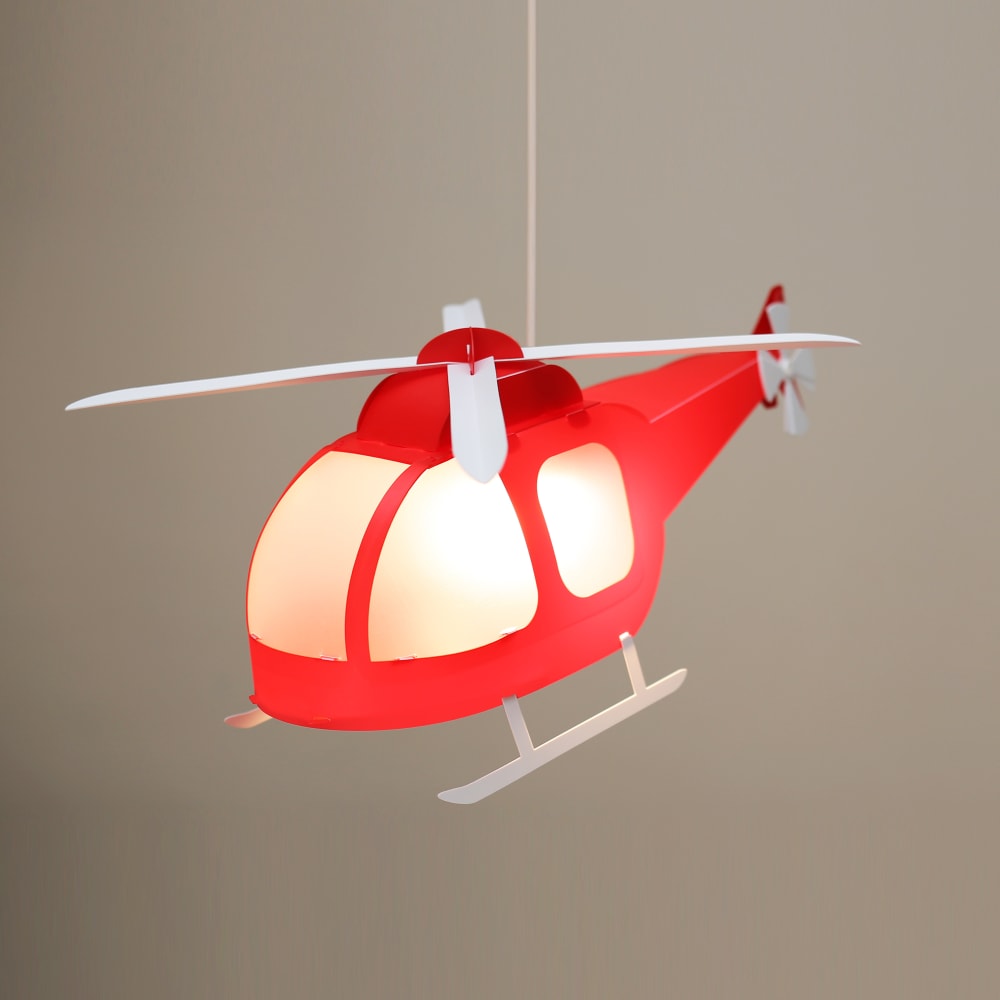 Suspension enfants Hélicoptère Rouge 53cm (R&M Coudert) - Image 2
