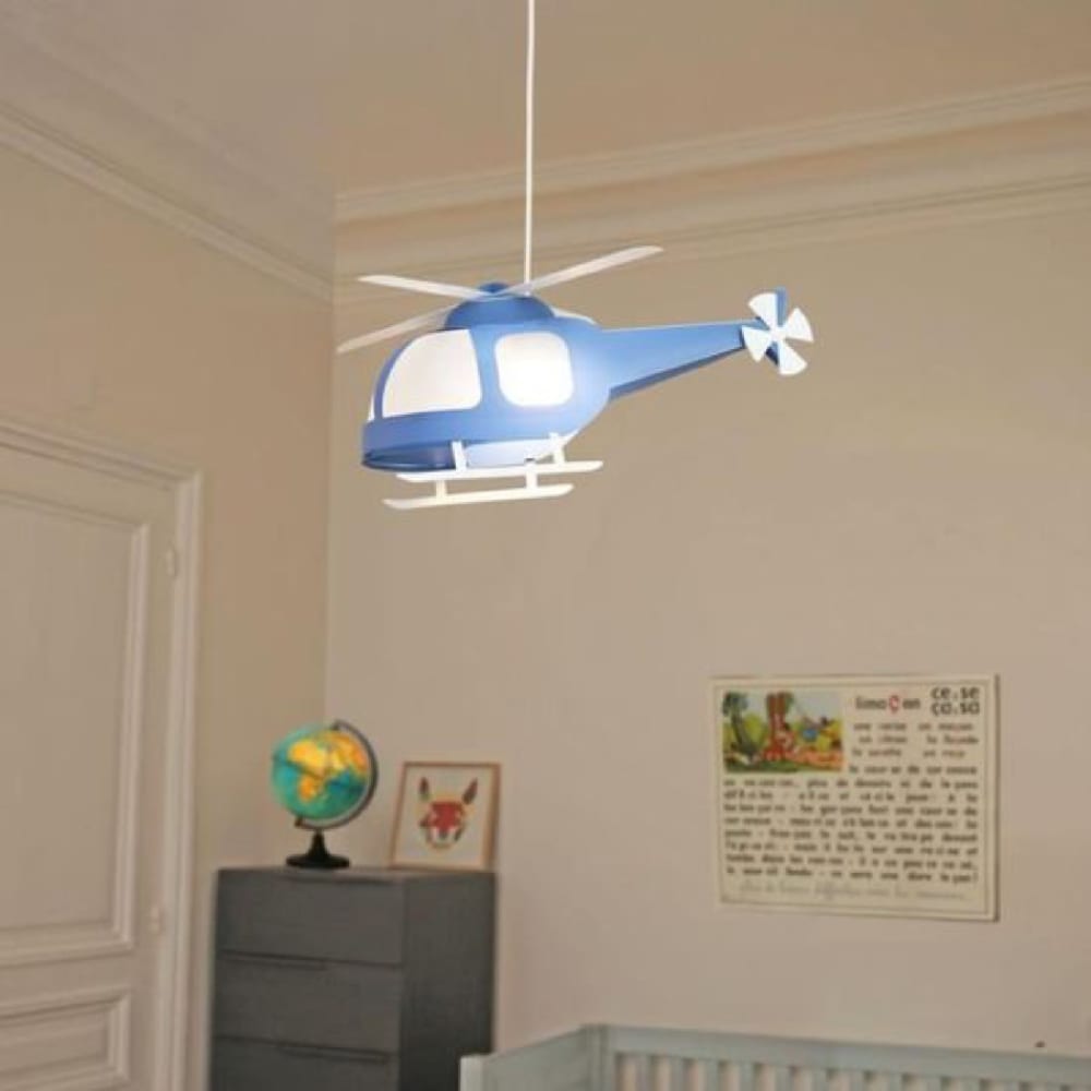 Suspension enfants Hélicoptère Bleu 53cm - Maisons du Monde
