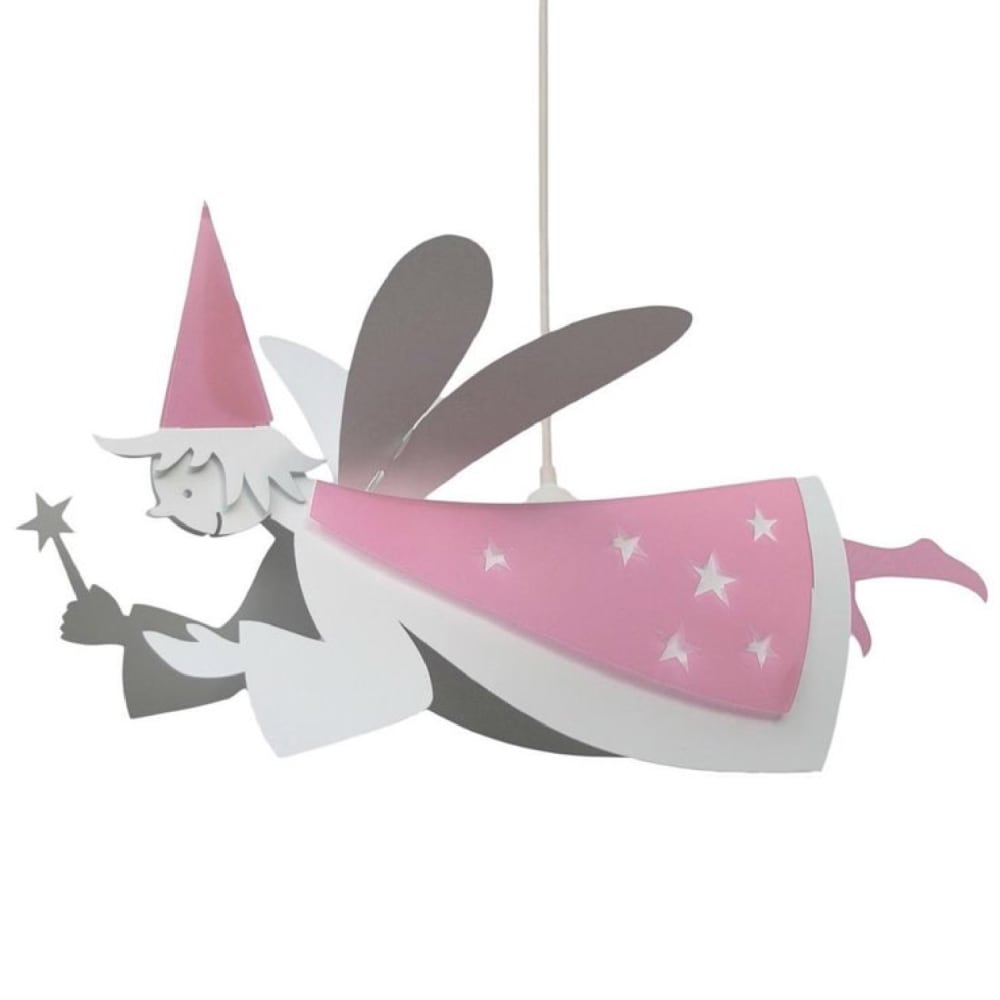 Lámpara de techo infantil Hada Rosa 60 cm