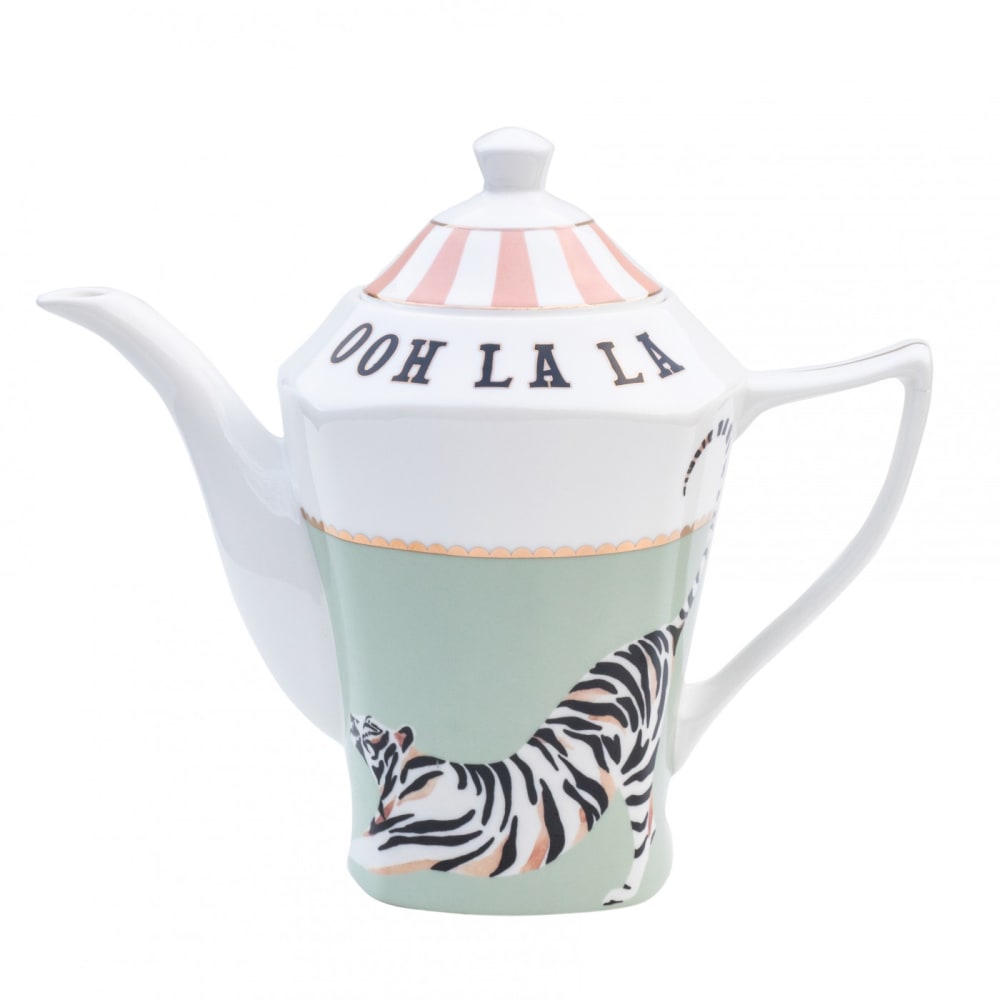 Yvonne Ellen Théière en porcelaine tigre 100cl Multicolore