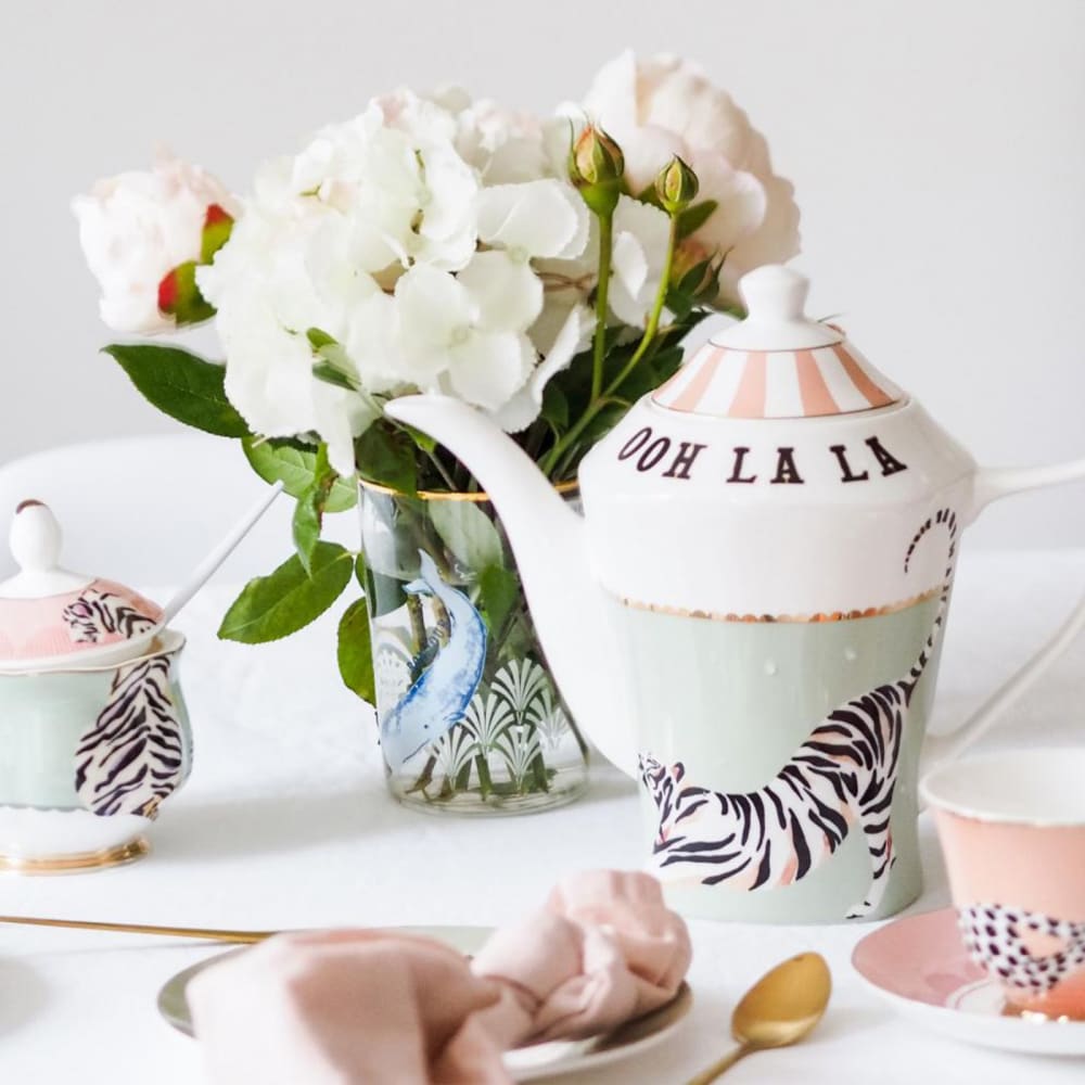 Théière en porcelaine tigre 100cl - Maisons du Monde