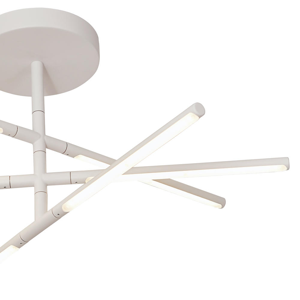 Plafonnier aluminium blanc led - Maisons du Monde