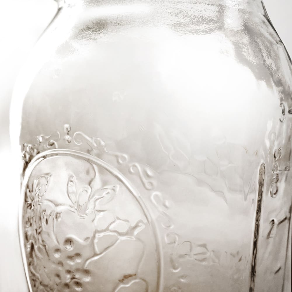 Lampe bocal en verre rouge clair — vue 4