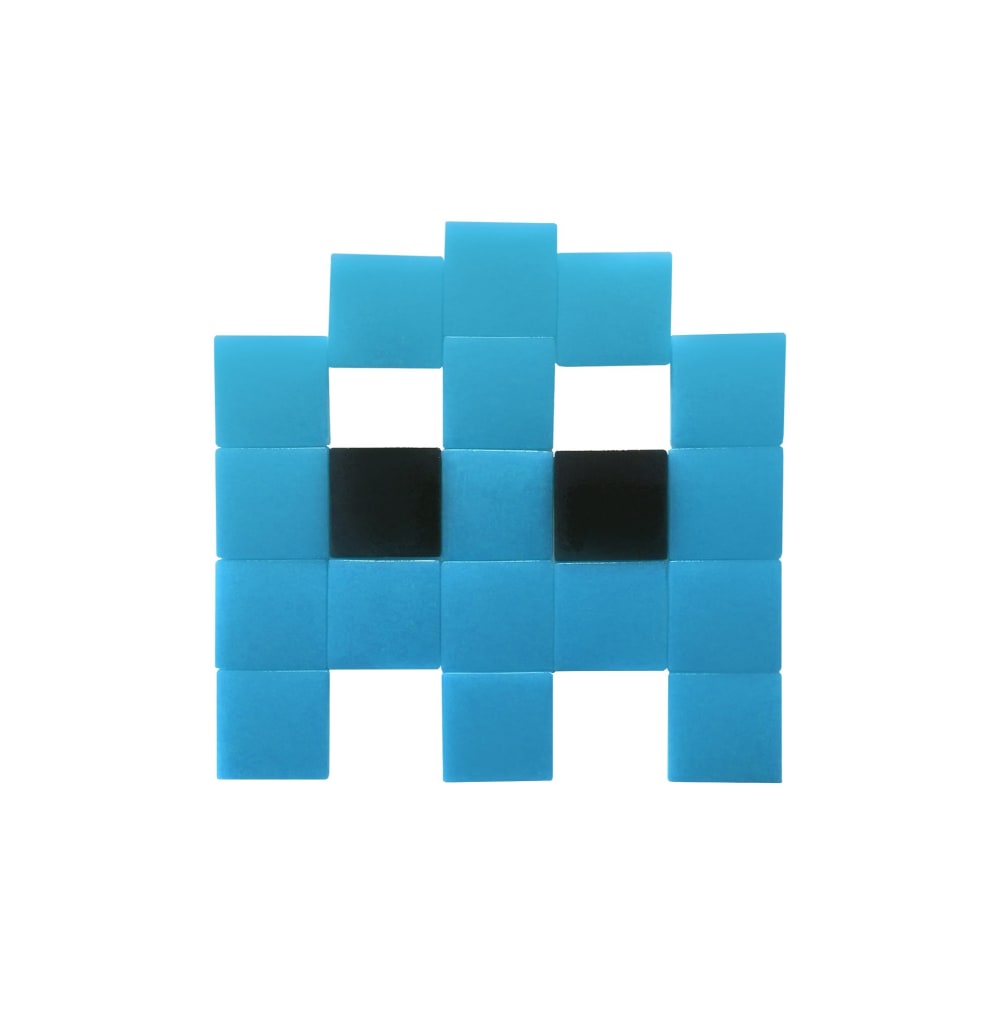 Pixel Box Mosaïque adhésive en verre bleu style contemporain