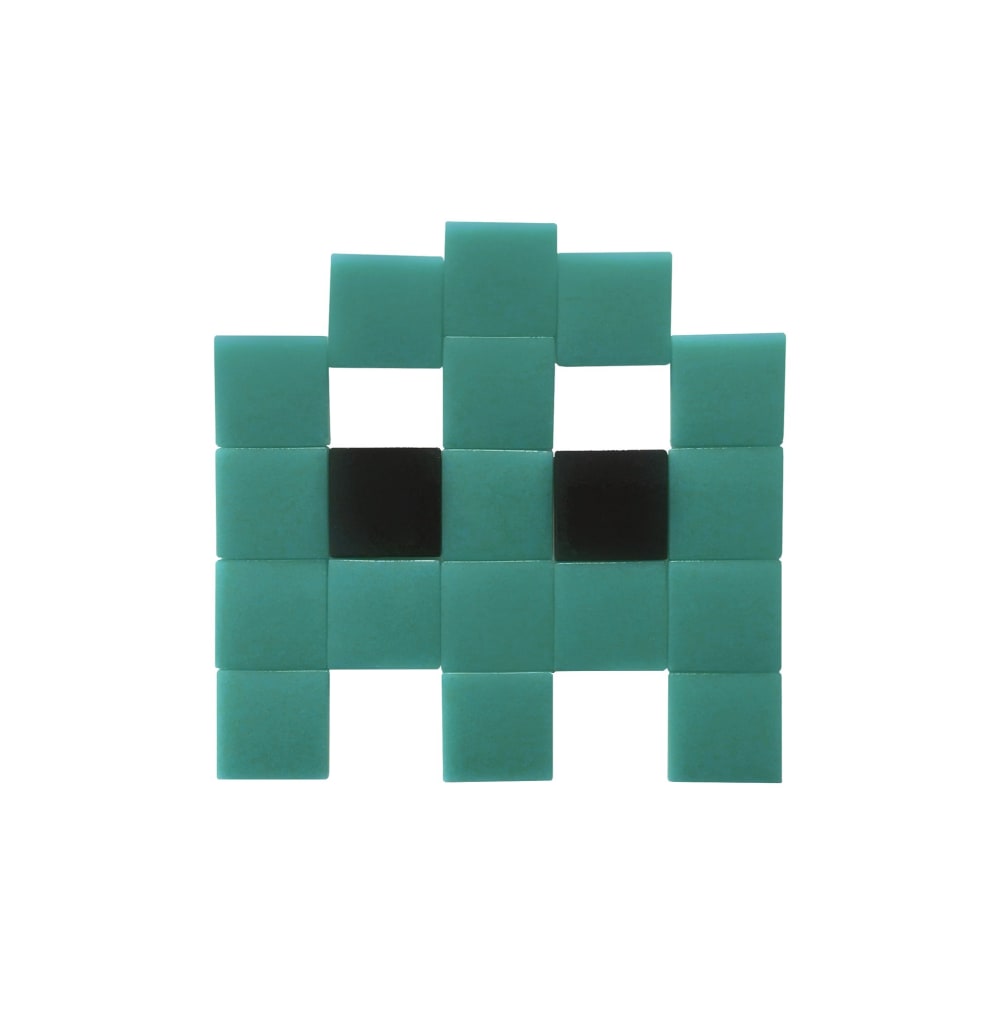 Pixel Box Mosaïque adhésive en verre bleu turquoise style contemporain