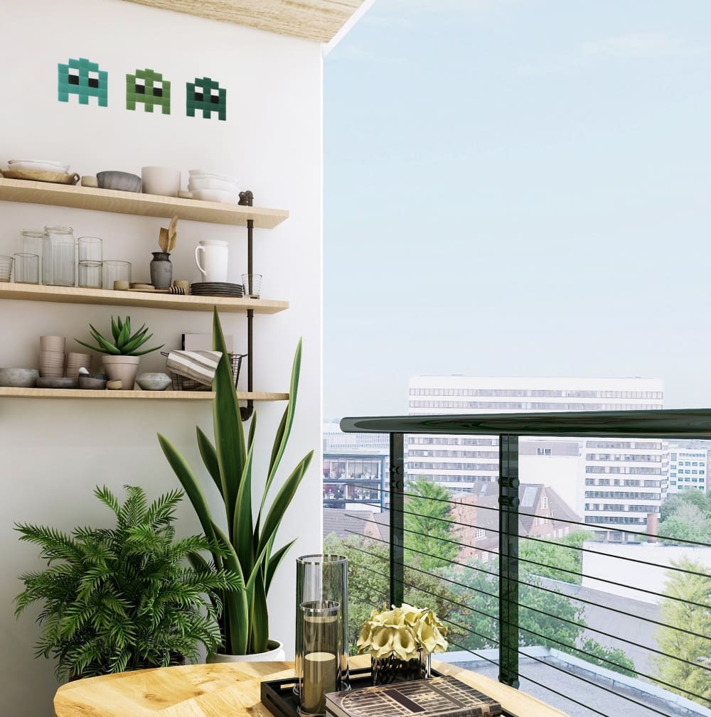 Mosaïque adhésive en verre vert olive - Maisons du Monde