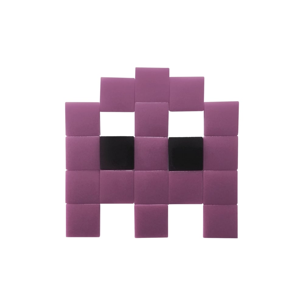 Pixel Box Mosaïque adhésive en verre violet style contemporain