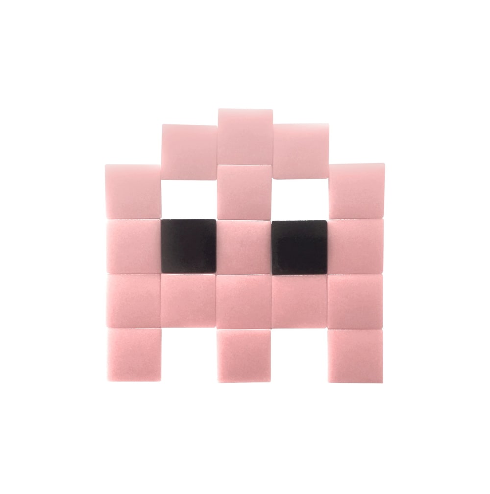 Pixel Box Mosaïque adhésive en verre rose style contemporain